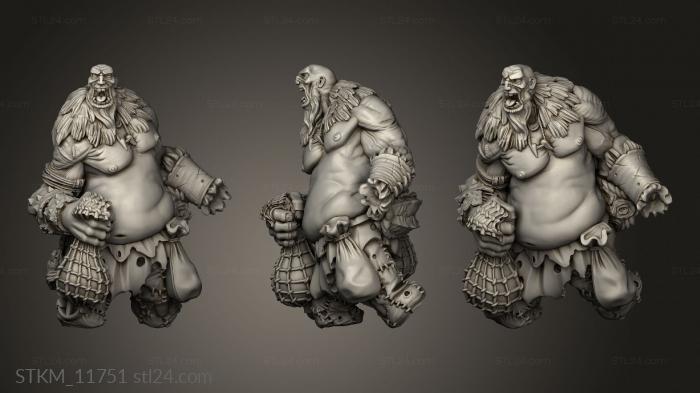 Figurines heroes, monsters and demons (Titan, STKM_11751) 3D models for cnc
