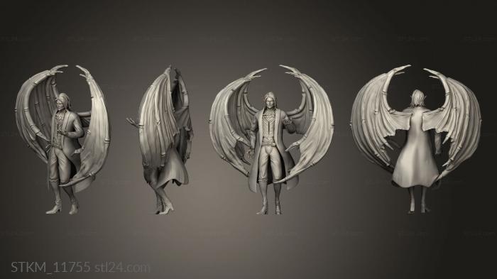 Статуэтки герои, монстры и демоны (Кровавая Луна Вампира бле, STKM_11755) 3D модель для ЧПУ станка