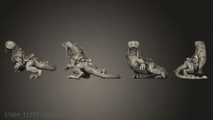 Figurines heroes, monsters and demons (Desert Lizard Mount, STKM_11777) 3D models for cnc