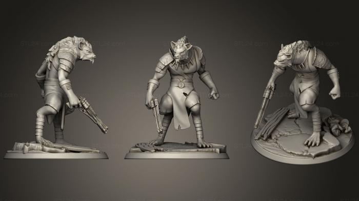 Figurines heroes, monsters and demons (Skooks  Gnoll Dnd Miniture, STKM_1178) 3D models for cnc