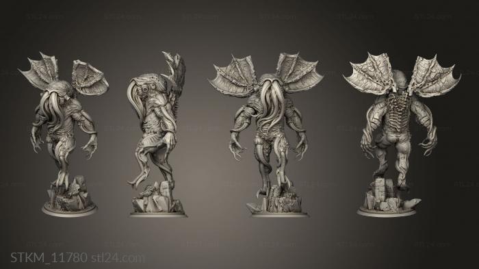 Figurines heroes, monsters and demons (Fevrier CTHULHU, STKM_11780) 3D models for cnc