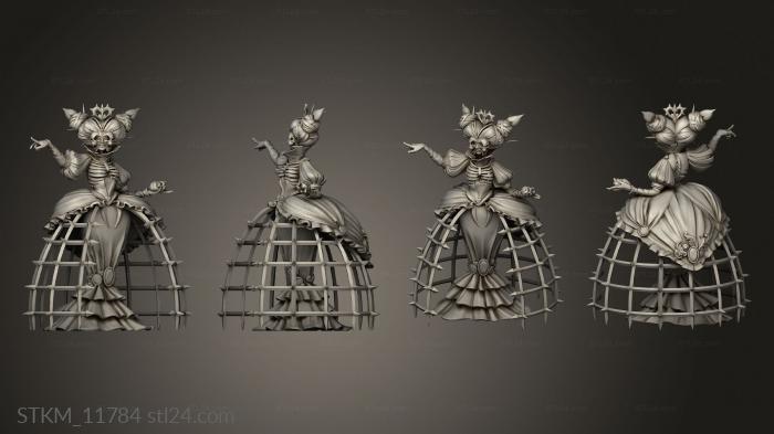 Figurines heroes, monsters and demons (Alice in Nightmareland The Heart Queen Skirt Separate Down, STKM_11784) 3D models for cnc