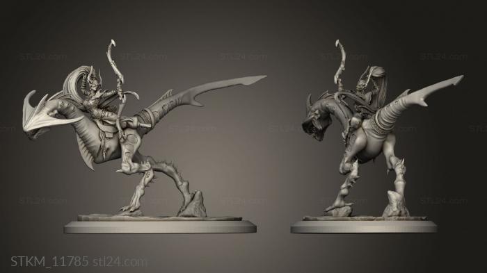 Figurines heroes, monsters and demons (City Angels Voluptuaries Chasers, STKM_11785) 3D models for cnc