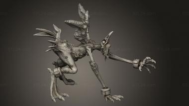 Figurines heroes, monsters and demons (Character Chicken Duck Woman, STKM_11790) 3D models for cnc