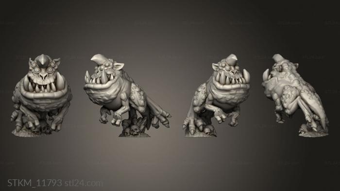 Figurines heroes, monsters and demons (Goblin Ticksaur, STKM_11793) 3D models for cnc