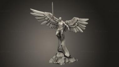 Figurines heroes, monsters and demons (Dark Realms WP Monster Angel, STKM_11795) 3D models for cnc