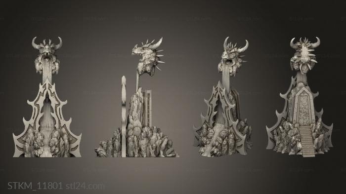 Figurines heroes, monsters and demons (Angels vs Demons Hell Gate Hells Arch, STKM_11801) 3D models for cnc