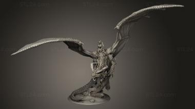 Figurines heroes, monsters and demons (Flying Dragon, STKM_11809) 3D models for cnc