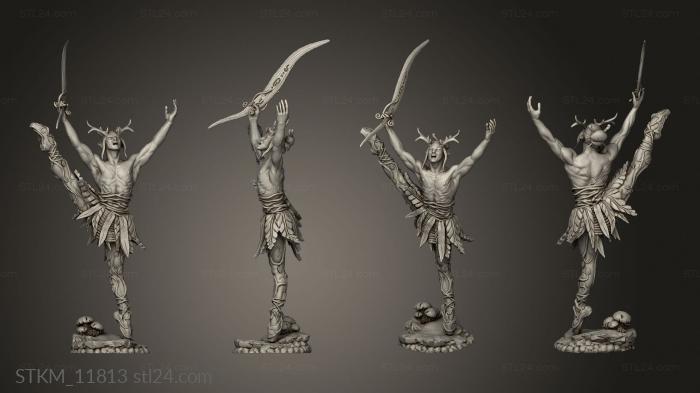 Figurines heroes, monsters and demons (Square, STKM_11813) 3D models for cnc