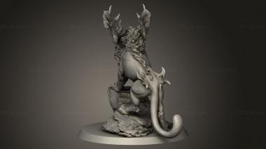 Figurines heroes, monsters and demons (NIAN Beast, STKM_11816) 3D models for cnc