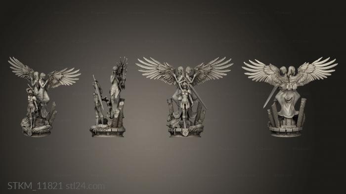 Статуэтки герои, монстры и демоны (Клеймор Клэр, STKM_11821) 3D модель для ЧПУ станка