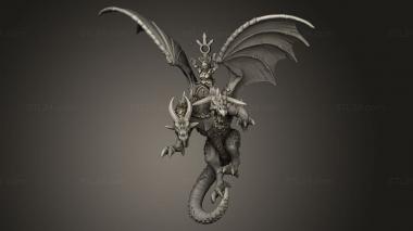 Figurines heroes, monsters and demons (Despoilers Dragon sorceress on, STKM_11831) 3D models for cnc