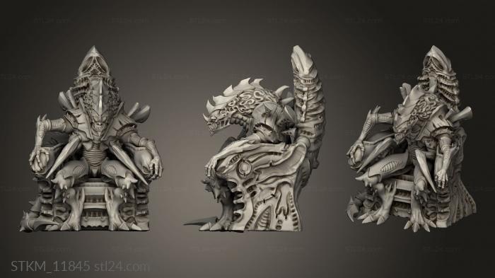 Figurines heroes, monsters and demons (Patriarch waiting Throne pat, STKM_11845) 3D models for cnc