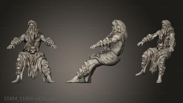 Figurines heroes, monsters and demons (Hades, STKM_11850) 3D models for cnc