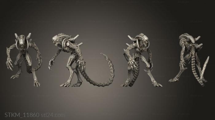 Figurines heroes, monsters and demons (Aliens solo GIGERIAN ROYAL BLOOD HORROR, STKM_11860) 3D models for cnc