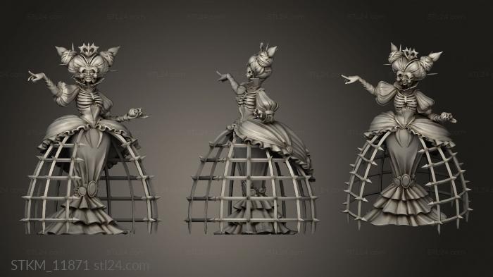 Figurines heroes, monsters and demons (Alice in Nightmareland the heart queen, STKM_11871) 3D models for cnc