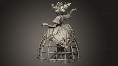 Figurines heroes, monsters and demons (Alice in Nightmareland the heart queen, STKM_11871) 3D models for cnc