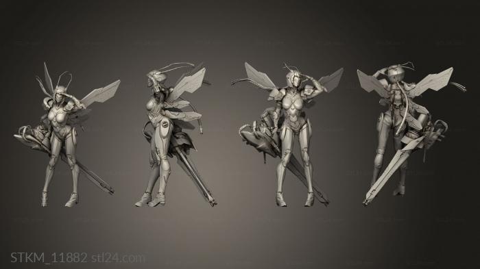 Figurines heroes, monsters and demons (idol rose talis, STKM_11882) 3D models for cnc