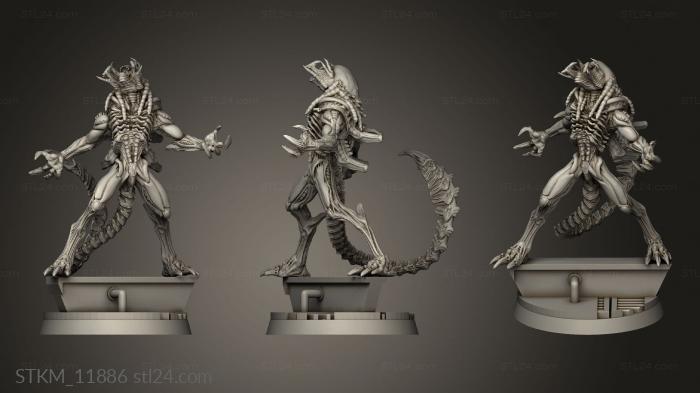 Figurines heroes, monsters and demons (Aliens solo GIGERIAN SKULL HUNTER HYBRID, STKM_11886) 3D models for cnc