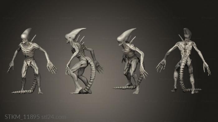 Figurines heroes, monsters and demons (Aliens solo NEO GIGERIAN PROTO WALKER, STKM_11895) 3D models for cnc