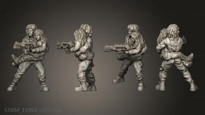 Figurines heroes, monsters and demons (HUMAN SPACE CREW LANNIE WONDERCHILD MUTE, STKM_11896) 3D models for cnc