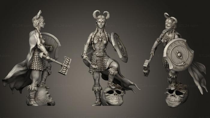 Статуэтки герои, монстры и демоны (Охотник за черепами Ремикс Metalaf, STKM_1190) 3D модель для ЧПУ станка
