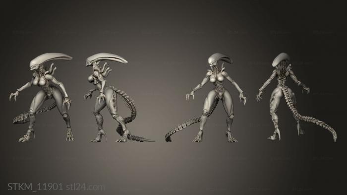 Figurines heroes, monsters and demons (Aliens vs Skull Hunters GIGERIAN BROOD SUCCUBUS, STKM_11901) 3D models for cnc