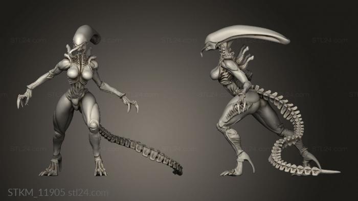 Figurines heroes, monsters and demons (Hunters GIGERIAN BROOD SUCCUBUS, STKM_11905) 3D models for cnc