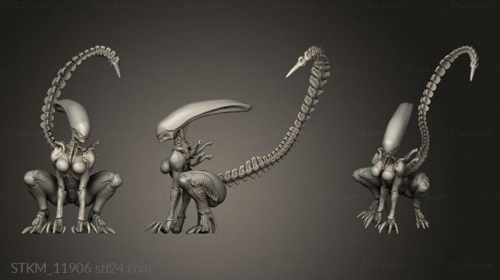 Figurines heroes, monsters and demons (Hunters GIGERIAN BROOD SUCCUBUS, STKM_11906) 3D models for cnc