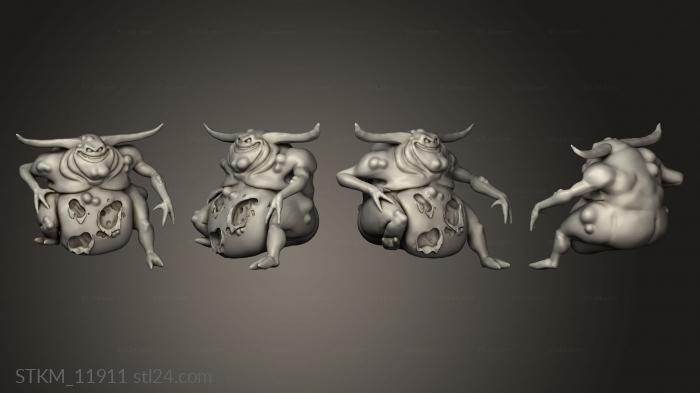Figurines heroes, monsters and demons (Nurgle Nurgling, STKM_11911) 3D models for cnc