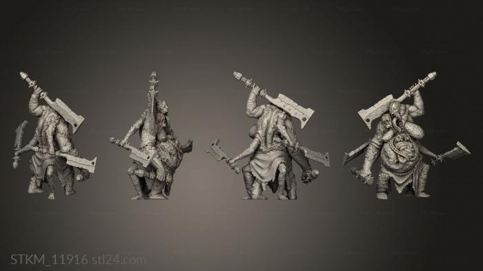 Статуэтки герои, монстры и демоны (Рыцарь Смерти, STKM_11916) 3D модель для ЧПУ станка