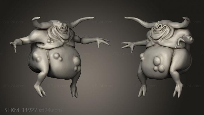 Figurines heroes, monsters and demons (Nurgle Nurgling, STKM_11927) 3D models for cnc