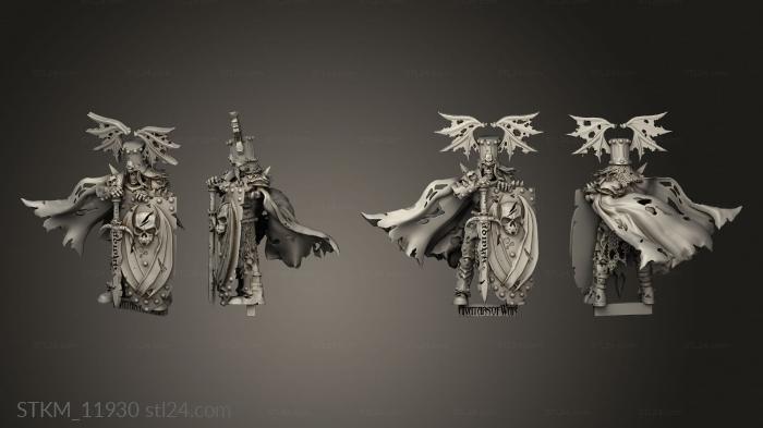 Статуэтки герои, монстры и демоны (Партия героев,повелитель упырей, STKM_11930) 3D модель для ЧПУ станка