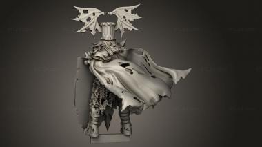 Figurines heroes, monsters and demons (heroes batch wight lord, STKM_11930) 3D models for cnc