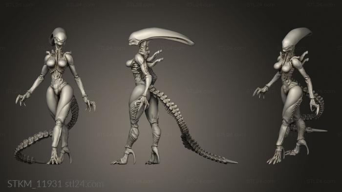 Figurines heroes, monsters and demons (Aliens vs Skull Hunters GIGERIAN BROOD SUCCUBUS, STKM_11931) 3D models for cnc