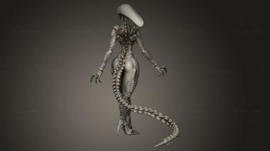 Figurines heroes, monsters and demons (Aliens vs Skull Hunters GIGERIAN BROOD SUCCUBUS, STKM_11931) 3D models for cnc