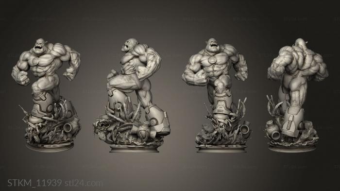 Figurines heroes, monsters and demons (Kilowog Statue One, STKM_11939) 3D models for cnc
