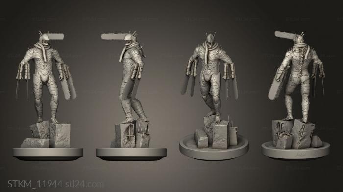 Figurines heroes, monsters and demons (chainsaw man demon form mows Anton Hobta beton, STKM_11944) 3D models for cnc