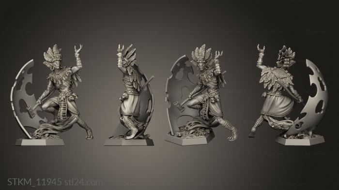 Figurines heroes, monsters and demons (Enemies Yuanaid Shaman, STKM_11945) 3D models for cnc