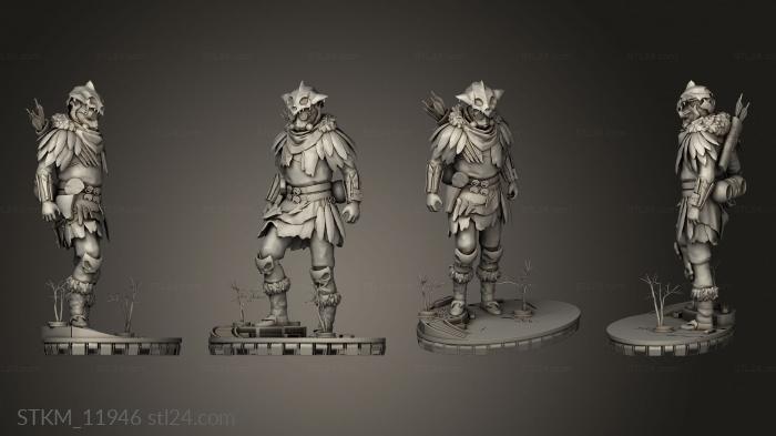 Figurines heroes, monsters and demons (bloodhound young blood, STKM_11946) 3D models for cnc