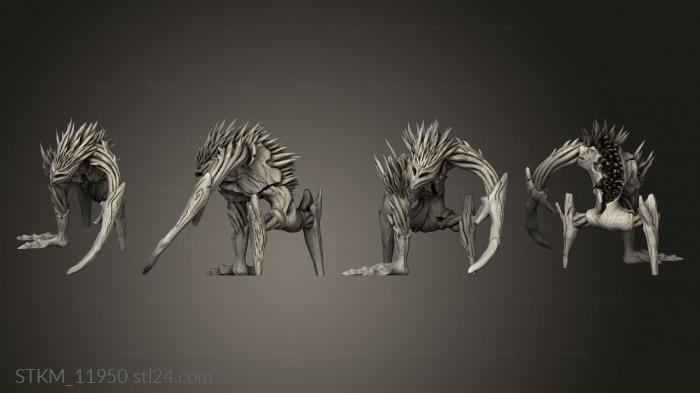Figurines heroes, monsters and demons (Needle blight, STKM_11950) 3D models for cnc
