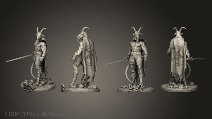 Figurines heroes, monsters and demons (Baphomet Cape, STKM_11953) 3D models for cnc
