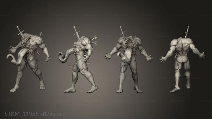 Figurines heroes, monsters and demons (Blood Moon Walking Abomination, STKM_11955) 3D models for cnc