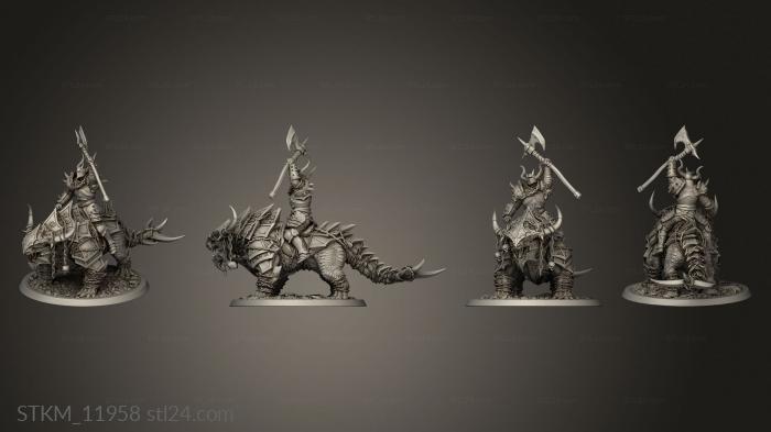 Figurines heroes, monsters and demons (Araki Greataxe Rally Mount, STKM_11958) 3D models for cnc