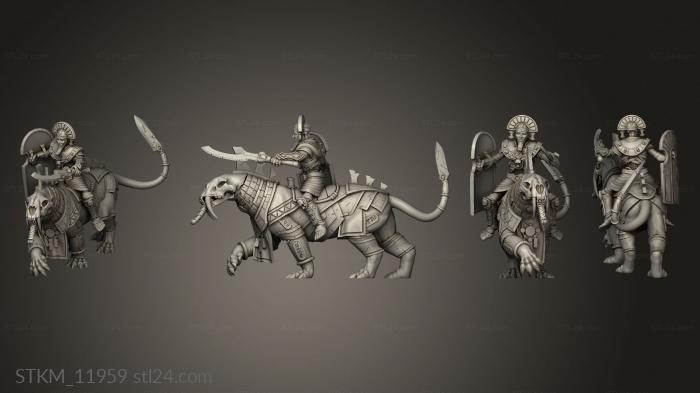 Figurines heroes, monsters and demons (Archive Beast Riders Sergeant, STKM_11959) 3D models for cnc