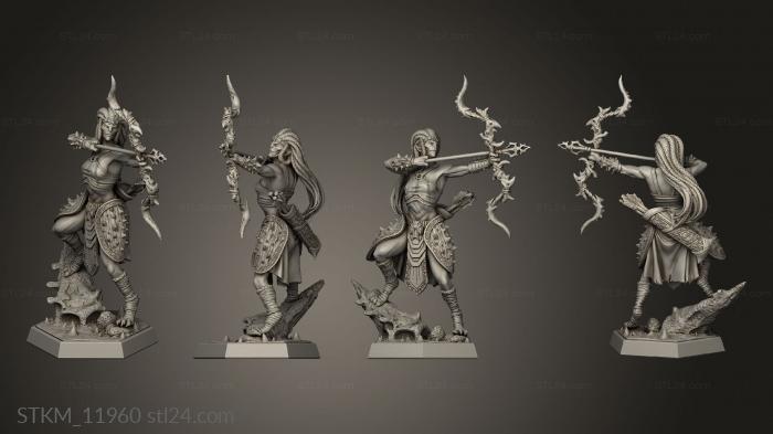Figurines heroes, monsters and demons (Enemies Yuanaid Archer, STKM_11960) 3D models for cnc