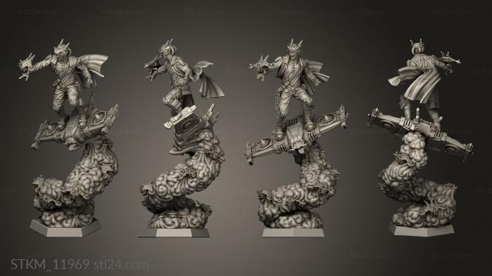 Figurines heroes, monsters and demons (Machine Drone Rigger, STKM_11969) 3D models for cnc