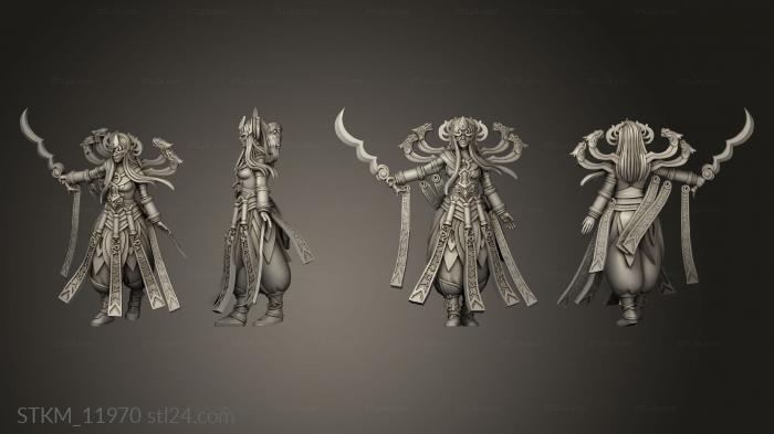 Figurines heroes, monsters and demons (Allarian General Elyse DB Masked, STKM_11970) 3D models for cnc