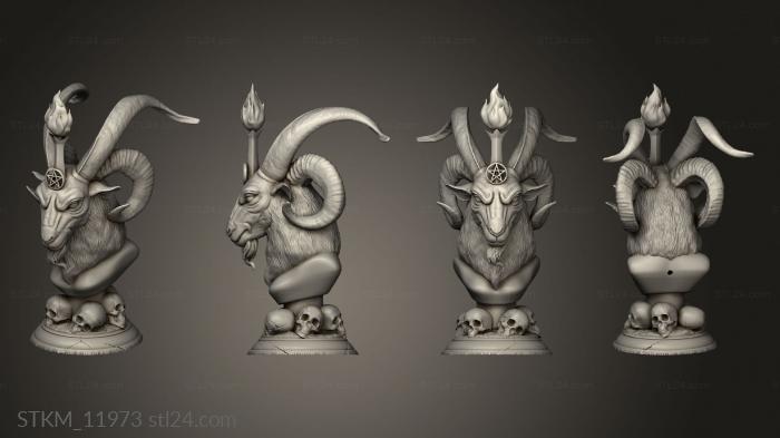 Figurines heroes, monsters and demons (Baphomet, STKM_11973) 3D models for cnc