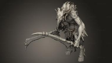 Figurines heroes, monsters and demons (avian raider squad dual, STKM_11974) 3D models for cnc